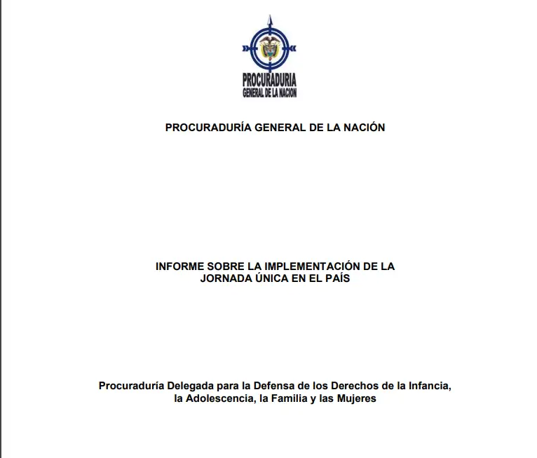 informe implementación jornada única