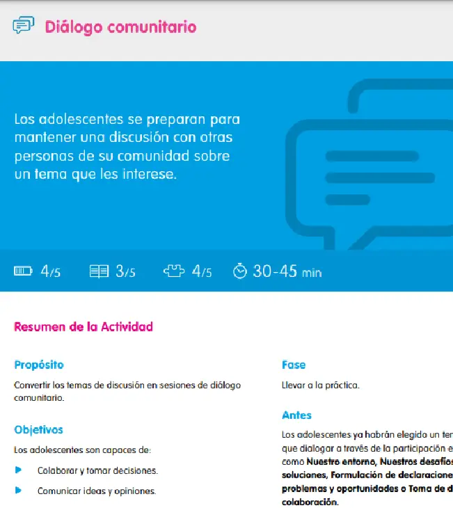 Diálogo comunitario