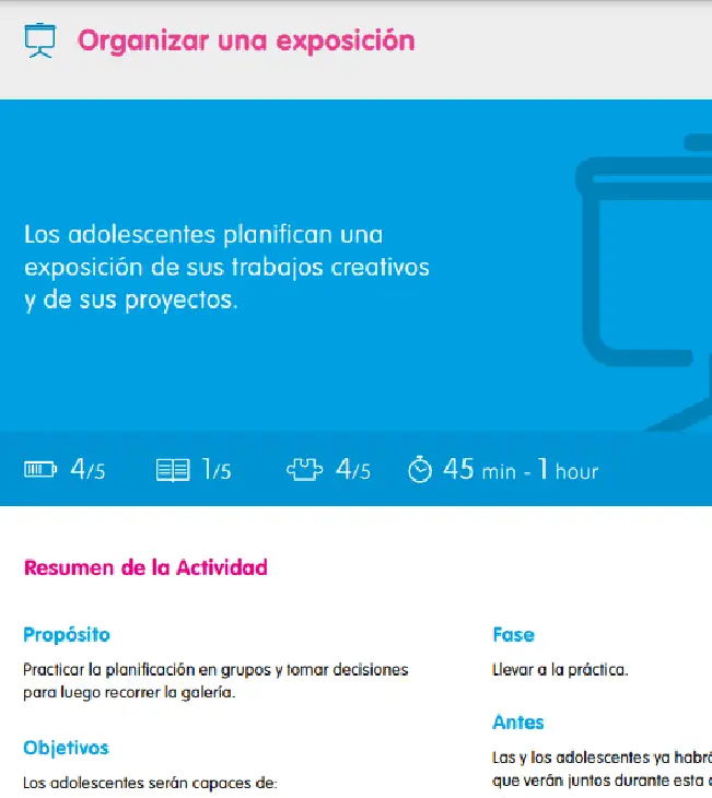 Organizar una exposición